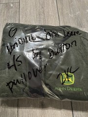 Dri-Duck Long Sleeve 1/4 Button Golf Sweatshirt. Mens 2XL. Green. John Deere.