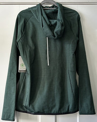 GAIAM NWT Mens M Time to Train LS 1/4 Zip Hoodie Pine Grove Heather Green NWT$70
