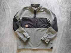 The North Face Men’s Walking Hiking Davenport Pullover Fleece Grey Size Medium