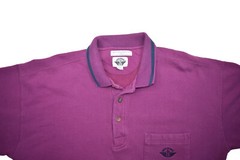 Vintage Levis Dockers Sweatshirt Mens L Purple Henley Collared Pullover 90s