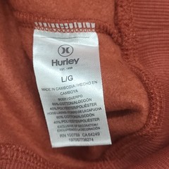 Hurley Mens Red Long Sleeves Pullover Hoodie with Pockets Size Large