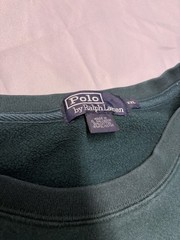 Vintage Polo Ralph Lauren Crewneck Sweatshirt XXL Green Pullover Purple Pony