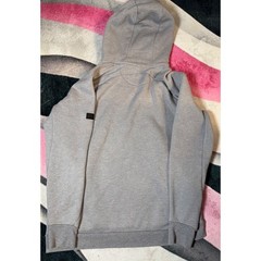 Jordan Mens XL Heather Gray Jumpman Pullover Hoodie Zipper Pockets Athletic