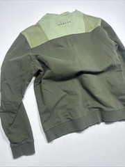 Oakley Green Color Block Hoodie Size L Full Zip Towel Like