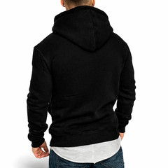 Men Hoodie Casual Hooded Solid Pocket Slim Fit Sweatshirts Pullover Sweater Tops