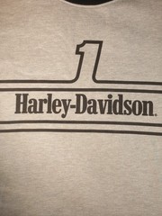 Harley-Davidson Men’s #1 Racing Crewneck Sweatshirt Heather Gray 2XL Modern
