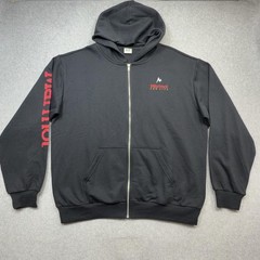 Marmot Hoodie Mens XL Black Full Zip Fleece Pocket Logo Marmot Mountain Works