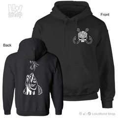 Punisher, Fishing Hook, FB, Unisex Black Hoodie