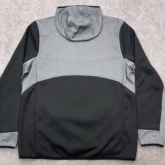MAGELLAN Outdoors Men’s Large 1/2 Zip Pullover Hoodie Classic Fit Black Gray NEW
