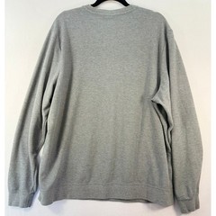 Puma Mens XXL Gray Ribbed Crewneck Sweatshirt Long Sleeve Cat Logo 892219-02