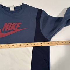 Vintage Nike Baggy Crewneck Sweatshirt Blue /White/Black Size Large