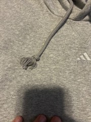 Men’s ADIDAS ALL SEASON PULLOVER HOODIE Sz S Gray IX3958 Center Logo