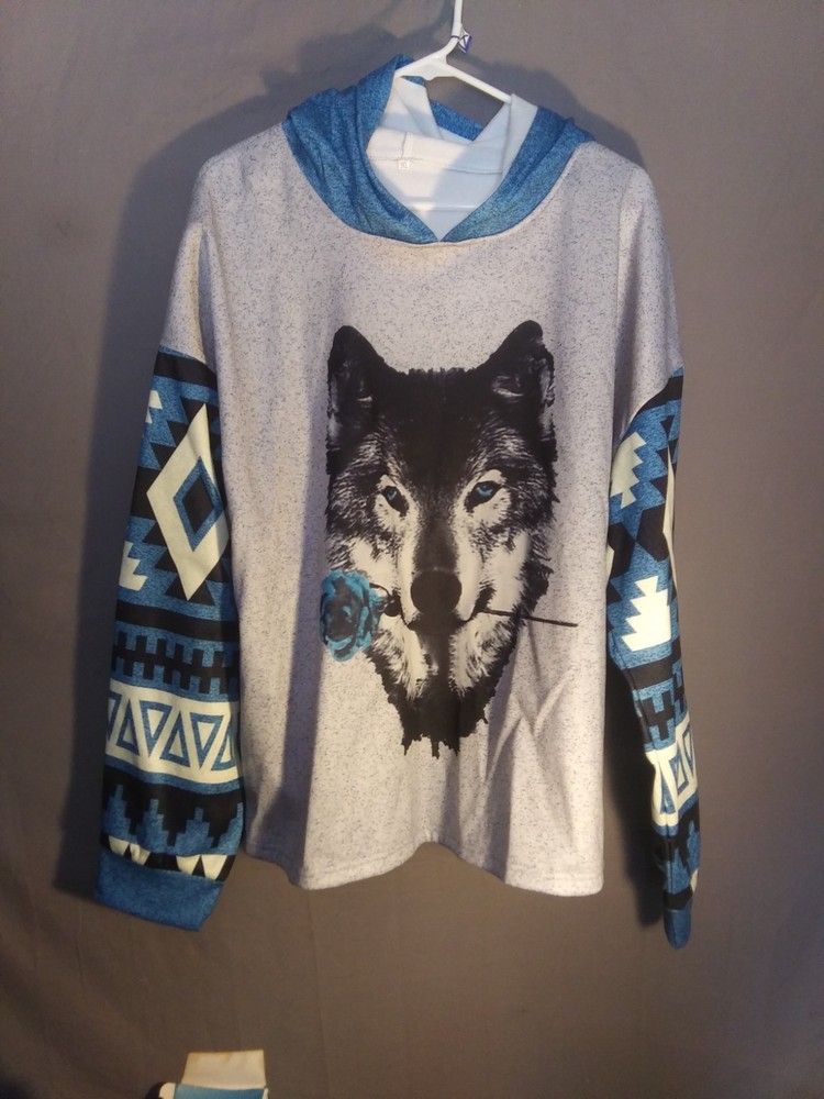 Unbranded Aztec type Womans Hoodie Lite Pullover Southwestern Size 3xl