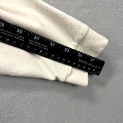 Tomorrows Laundry Hoodie Mens 2XL Cream Heavy Sweatshirt Long Sleeve Pullover