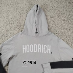 Hoodrich Hoodie Mens Medium Gray Street Wear UK Designer Hip Hop Sweatshirt