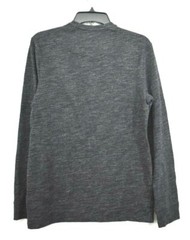 Marc Anthony Mens Heather Long Sleeve Snap Henley Neck Pullover Sweatshirt S