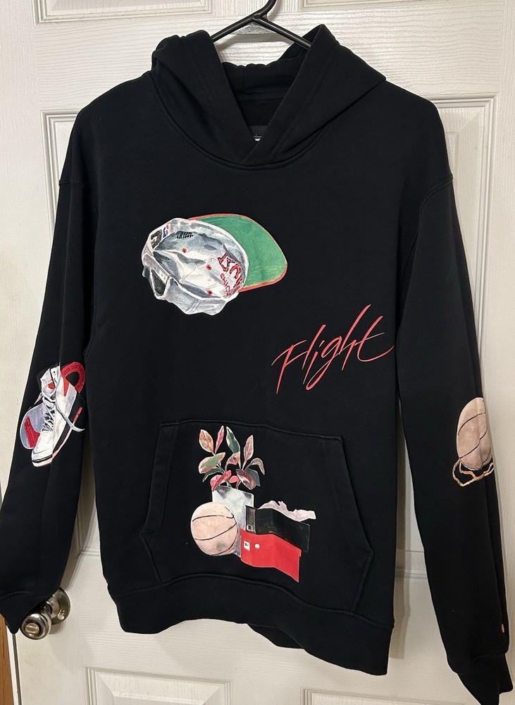 Jordan Artist Series Flight World Tour Hoodie Small Black Jacob Rochester