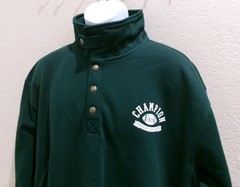 Champion Men’s Physical Education 4 button Mockneck Sweatshirt – Pine Grove