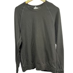 Navas Lab Raglan Sweatshirt Black Bamboo Rayon Cotton Canada Gorpcore Sz Med