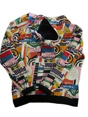 PUMA Forever Better Graphic Hoodie Mens XXL Colorblock All Over Print Streetwear