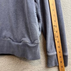 Outerknown Mens Hemp Organic Cotton Pullover Hoodie Blue Snap Neck Size L