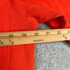 Champion Reverse Weave Sweatshirt Small Bright Orange Casual Logo Mens