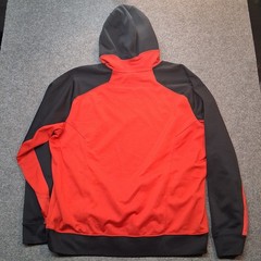 nike ELITE hoodie mens XL red black therma fit 100% polyester