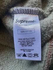 Supreme Fall/Winter 2018 Split Crewneck Sweatshirt Brown/Olive Green
