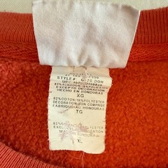 Vintage Champion Reverse Weave Pullover Sweatshirt Mens XL Coral Ribbed Sides