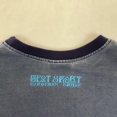 Vintage Spot Sport Beach Volleyball Sweatshirt Mens One Size Blue Fleece Graphic