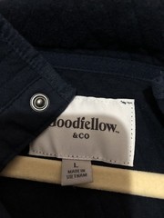 Goodfellow & Co Mens L Navy Blue Snap Collar Long Sleeve Pullover Sweater