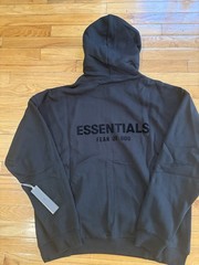 Essentials Black Stretch Limo Pullover Hoodie