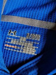 Mens Under Armour Loose All Season Gear Blue Pull On Hoodie Size XL