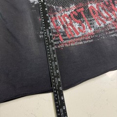 First Row Sweatshirt Mens XXL Black Flying To Infinity Graphic Double Layer Tee