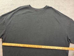 Original Use Sweatshirt Mens XXL Black Waffle Knit Boxy Drop Shoulder NWT