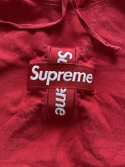 Supreme Cross Box Logo Hoodie Red FW20 Size XL Made in Canada Box Logo