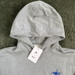 Nike Air JORDAN x Awake NY Fleece Hoodie Gray FQ5443-091 Mens Size Large