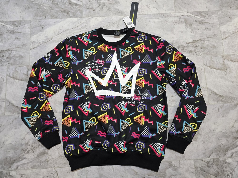 Screenshot Urban Hip Hop Crewneck Sweatshirt Mens Sz S Hype Crown Graffiti NWT!!