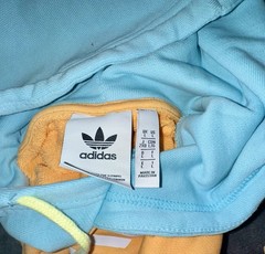 Adidas Blocked Trefoil Hoody Pastels Orange Purple Green Blue Large