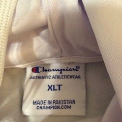 Champion Mens Colorblock Hoodie Navy Grey White Embroidered Logo XLT Tall NEW