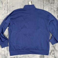 Adidas Mens All Season Fleece 1/4 Zip Sweatshirt Dark Blue JI6383 Size 2XL NEW