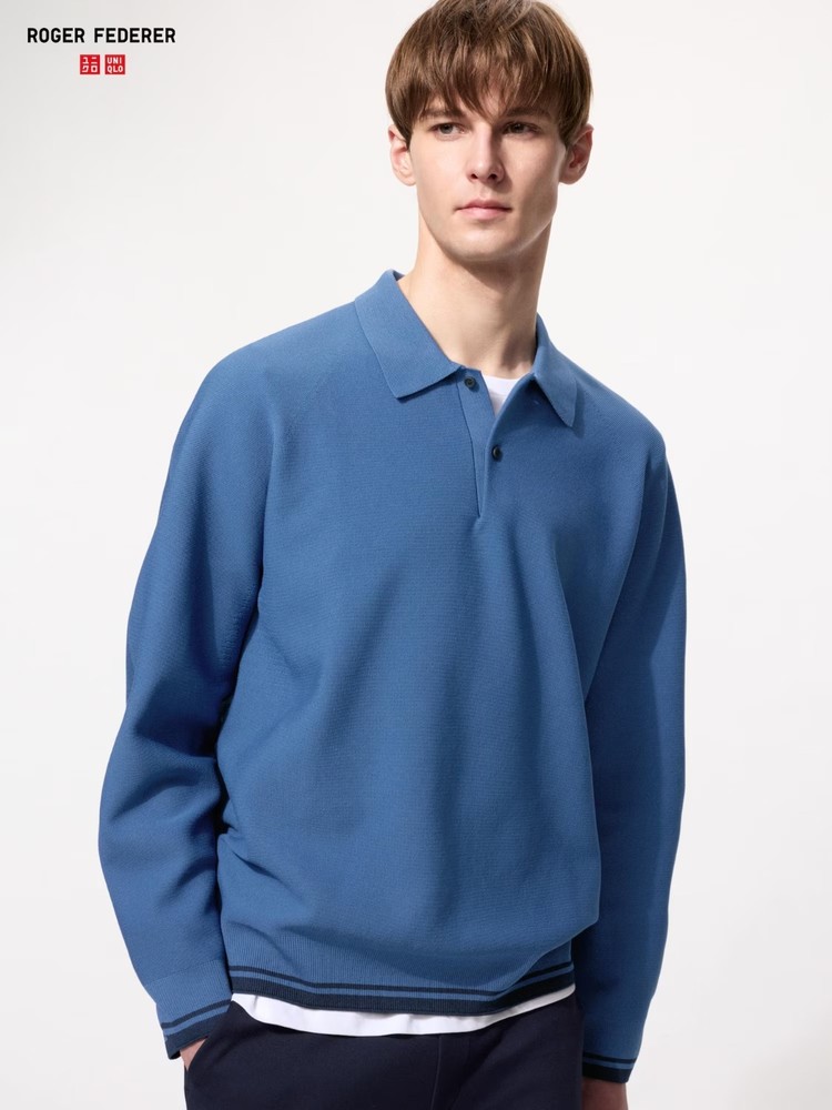 UNIQLO x ROGER FEDERER Machine-washable 3D-knit polo shirt NWT 483959 XS-XXL
