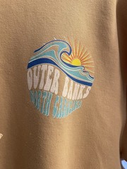 Pacific & Co Outer Banks North Carolina Pullover Hoodie X-Large XL coral pink