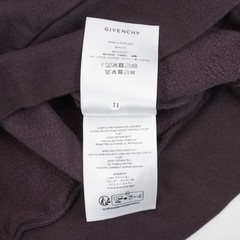 Givenchy Hooded Logo 100% Cotton Sweatshirt In Burgundy – Men’s Size Large