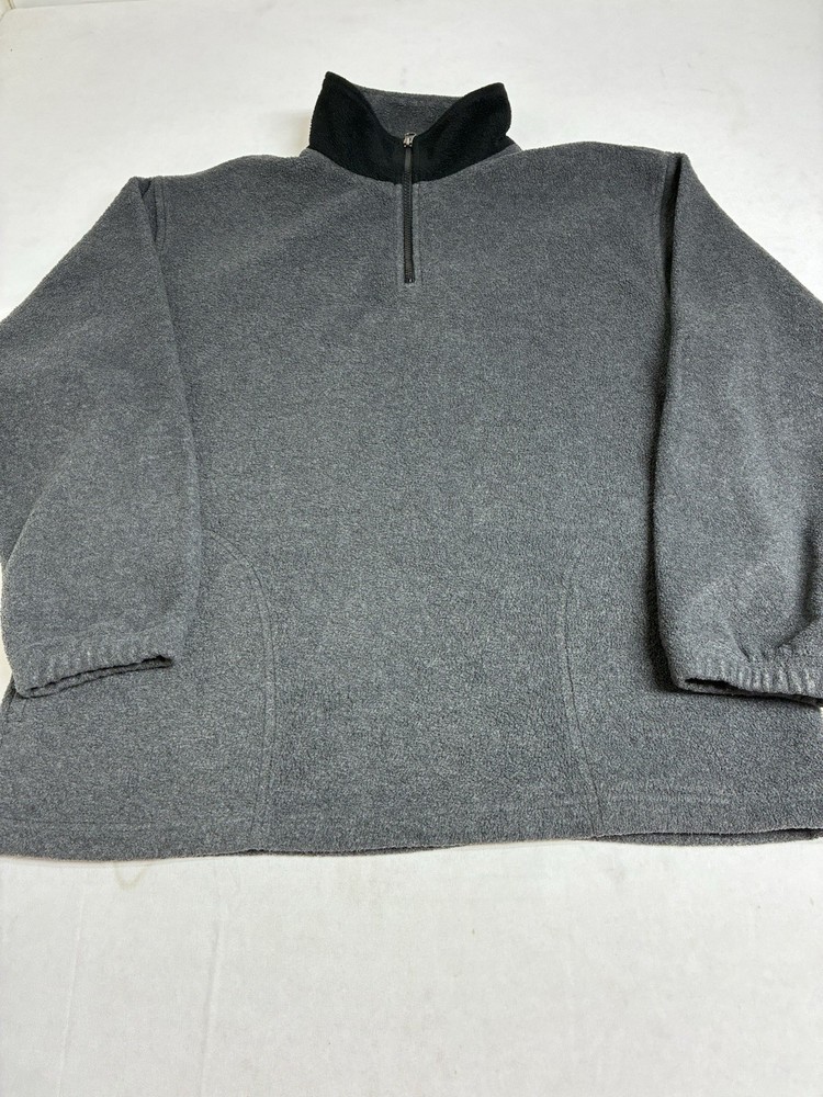 Outdoor Urban Terrain 100% Polyester Size Medium 1/4 Zip Pullover Fleece Gray