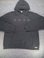 Dune Movie Logo Hoodie Mens Large Black Port & Company Pullover Sweatshirt