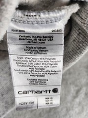 Carhartt Relaxed Fit Fleece Pullover Hoodie w/ Pockets Gray Speckled Men M
