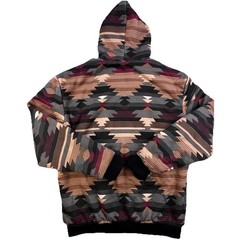 Big Ball Sports Hoodie Adult Medium Sherpa Lined Aztec Southwestern Full Zip