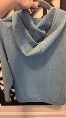 VRST Recharge Pebble Hoodie Aqua Dust Heather Men Size Small Athletic Hoodie NWT