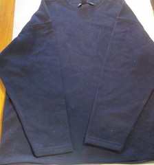 Men Sweatshirt XL Navy Color Diport 100% Polyester Relax Open Bottom